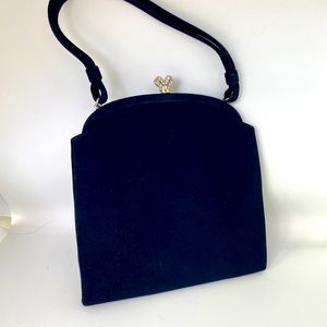 Coblentz Navy PermaSuede Dress Bag